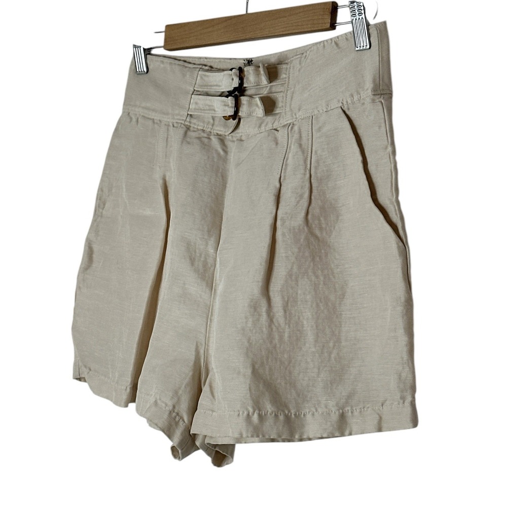 Joie Brenten High Waist Shorts Women Size 8 Linen Blend‎ Beach Summer Outdoor - Picture 9 of 9